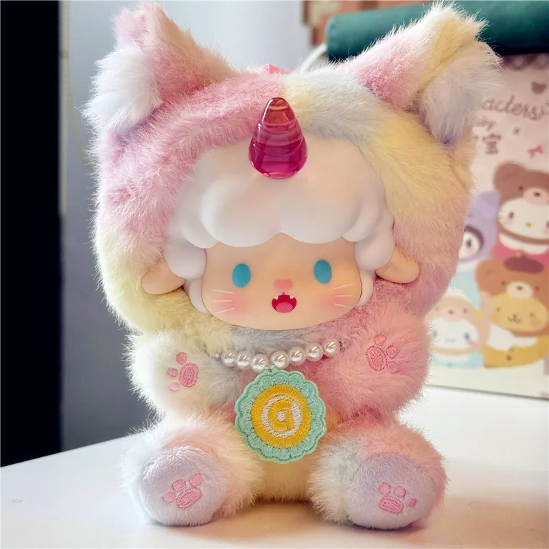 

TOPTOY Gyun Candy Land Series Blind Box Gyun Vinyl Plush Pendant Doll Room Decoration Mystery Box Toy Sheep Mascot Doll Gift