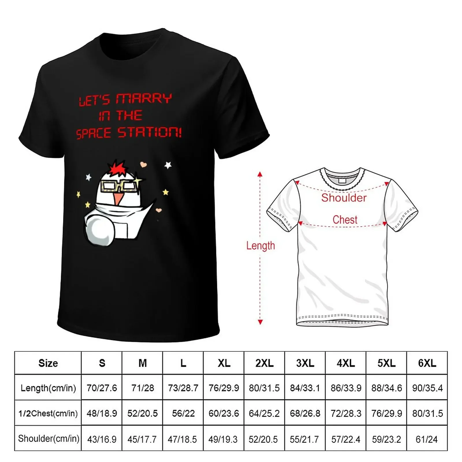 SEVEN, marry me in the space Station Mystic Messenger T-Shirt blacks graphics heavy weight t shirts for men