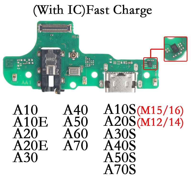 삼성 갤럭시 USB 도크 충전기 포트, 충전 보드 모듈, 70, A10S, A20S, A30S, A10E, A20E, A30, A40, A50, A60, A40S, A50S, A70S 용 