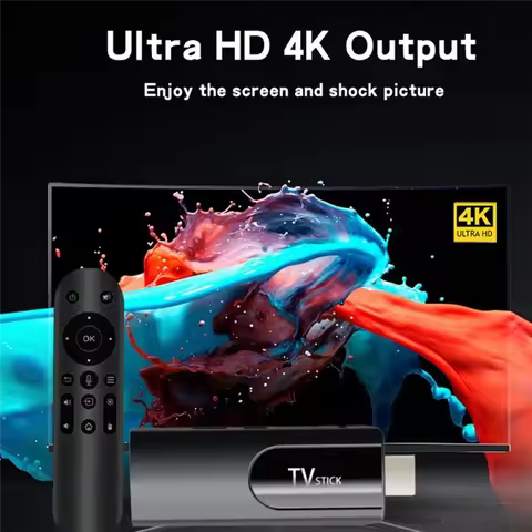 ABVO-MX10 Mini TV Stick H618 Android ATV 4K HD 2G+16G TV Box 2.4G 5G Dual Wifi Smart Media Player TV Receiver