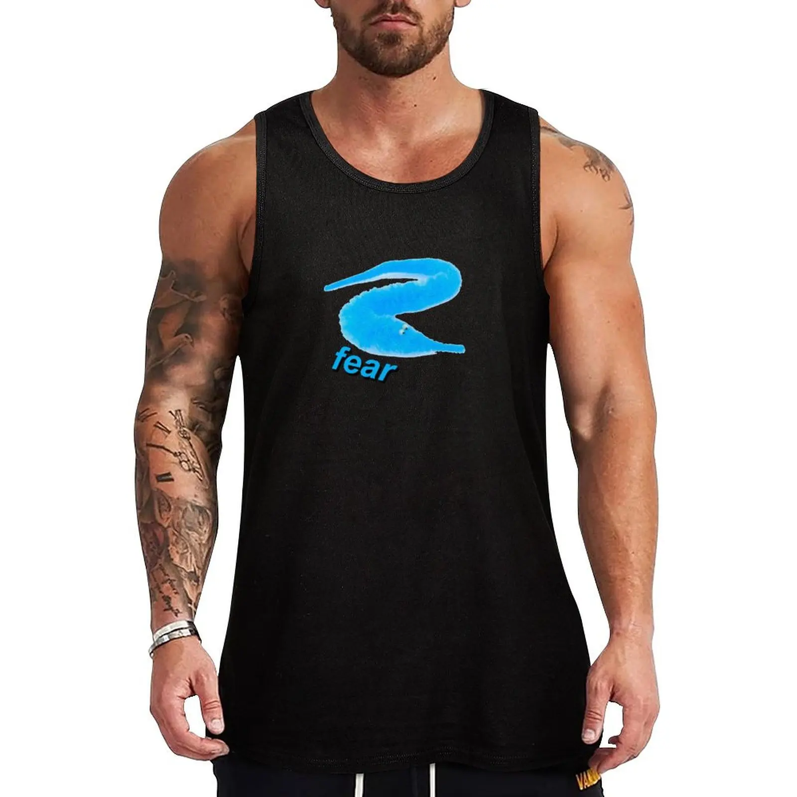 fear worm on a string Tank Top Casual Lounge Tank Top Sleeveless Loose Soft Shirt