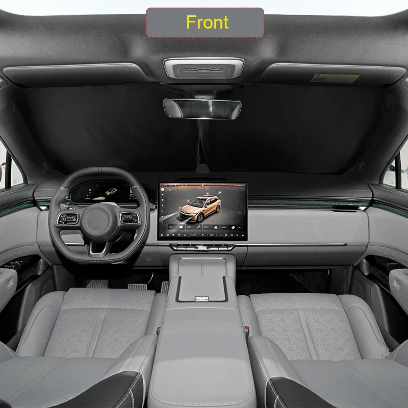 

Автомобильный черный оконный солнцезащитный козырек с защитой от УФ-лучей, теплоизоляция для ZEEKR 7X 2024-настоящее время, автоматическая защитная крышка, аксессуар для интерьера