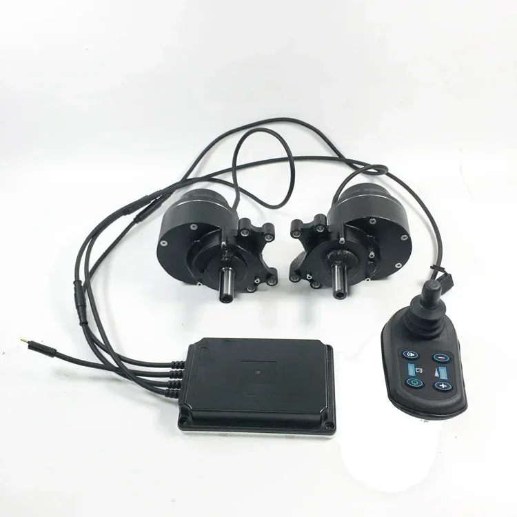 Cross-borderdual Drive 400w E Wheelchair Motors And Joystick Controller DIY Kit 24V 200w Electric Wheelchair Motor