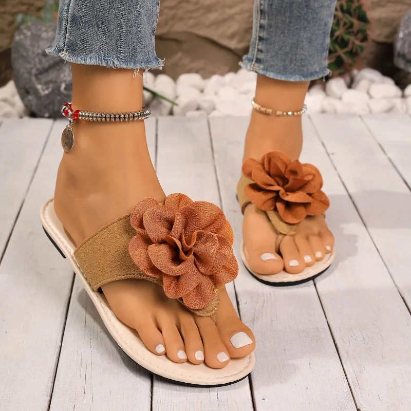

2025 NEW Women's Sandals Summer Sandals Shoes Women New Flat Sandals Beach Slippers Summer Footwear Женская Обувь