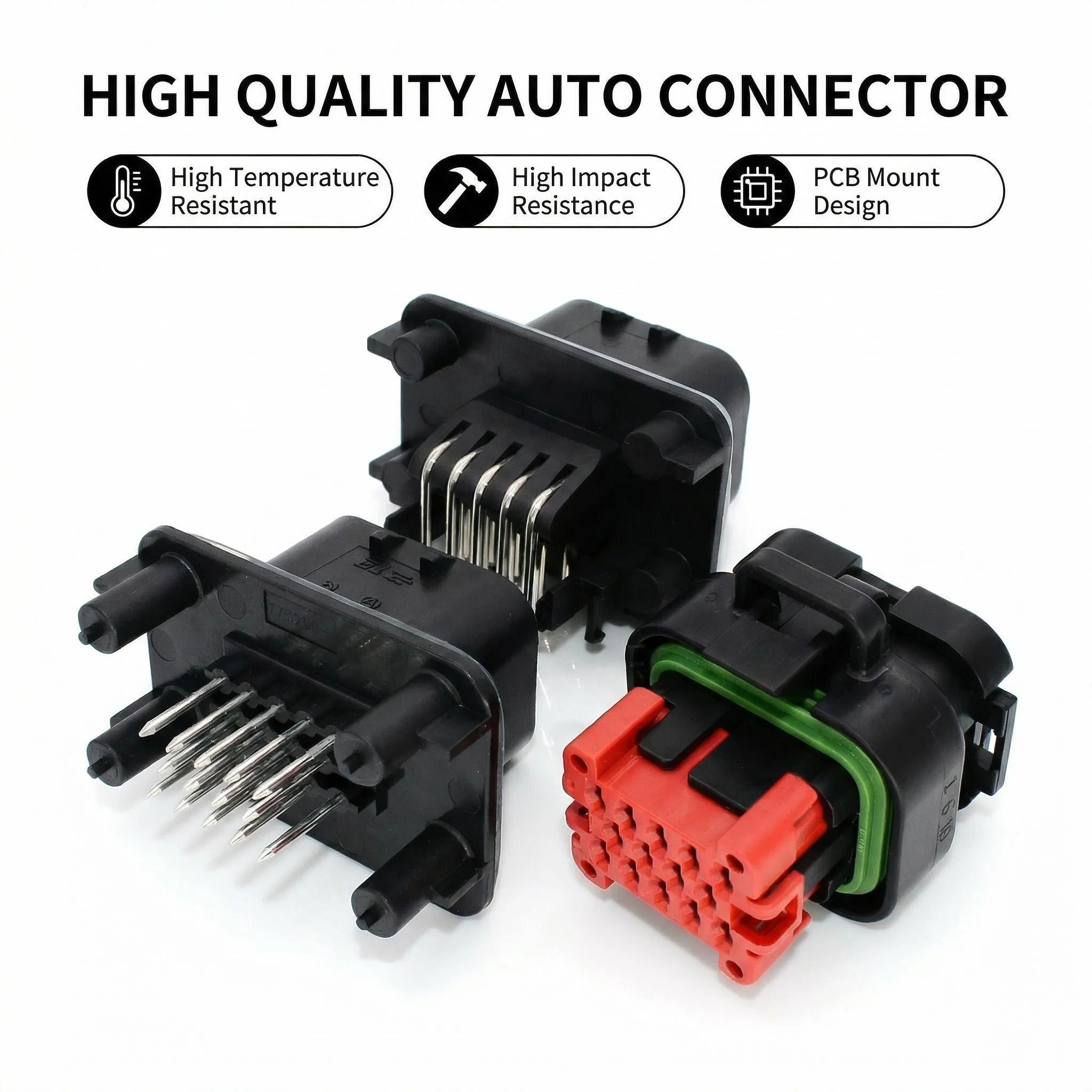 1PCS 14Pin ECU Controller Connector AMPSEAL 776228-1 770680-1 Male Header PCB Mount Plug for Automotive Wiring Harness