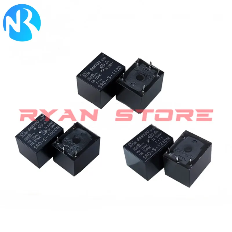 5 шт. 100% новые реле SRD-S-105D 112D 124D 10A 5Pin SRD-S 105D4 112D4 124D4 реле SRD S 105DM 112DM 124DM 4Pin 10A DC5V 12V 24VDC