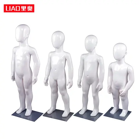 MOQ 2 pieces Egg head Baby Mannequins For Clothing Display Unisex Children Mannequins kids dummy