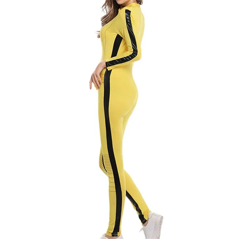 Kill Bill The Bride Beatrix Kiddo Cosplay Costume Kung Fu Jumpsuit for Women Halloween Carnival Mardi Gras Costumes