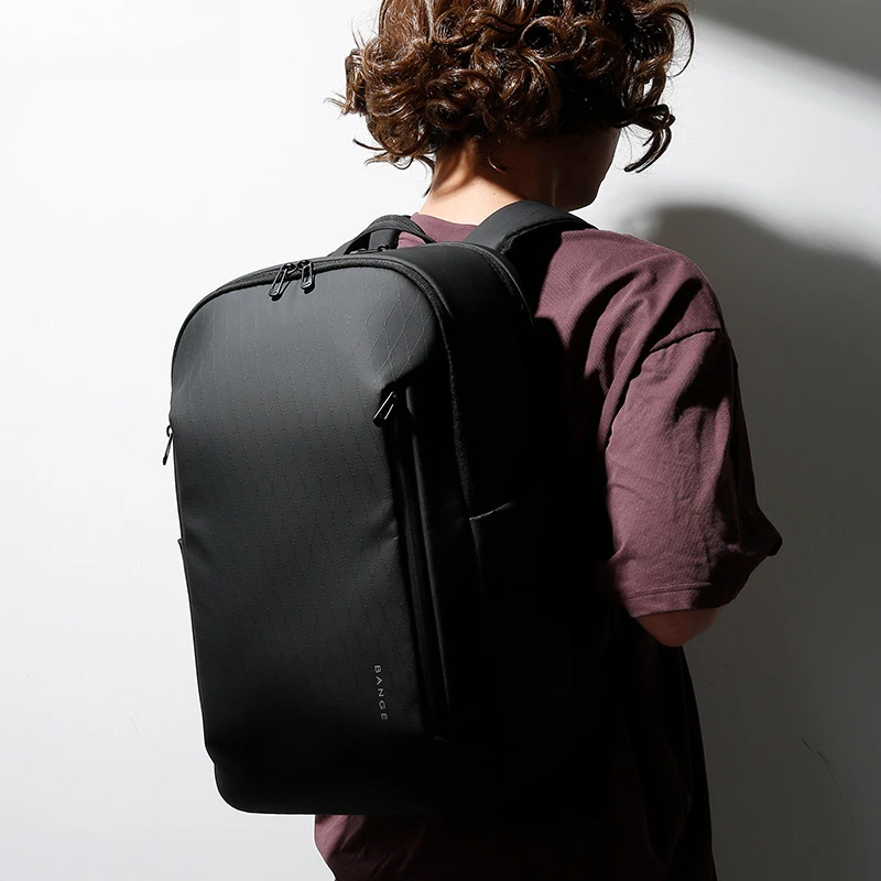 

New double shoulder large capacity men's senior sense 17 inch business commuter light computer backpack