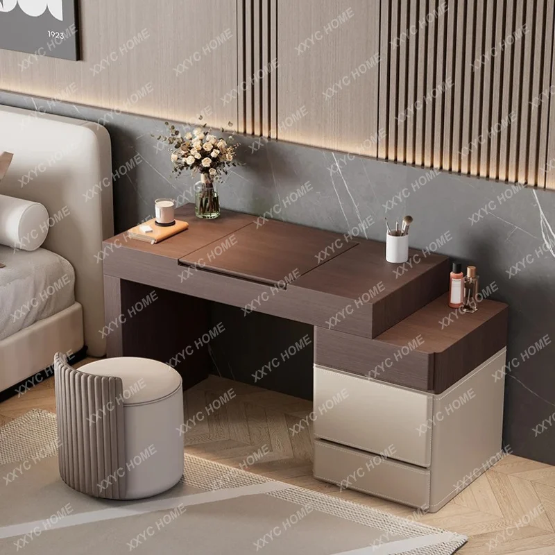 

D178 Girls Rack Desk Dressing Table Ladies Night Stand Mirror Vanity Dressing Table Wood Classic Mueble Tocador Rome Furniture