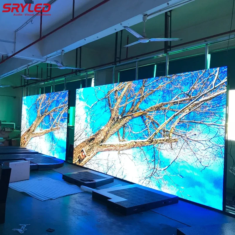 3m x 2m Indoor Led Panel Portable P3.91 500×500mm Cabinet Concerts Full Color Wedding Stage Backdrop Rental Led Display Screen