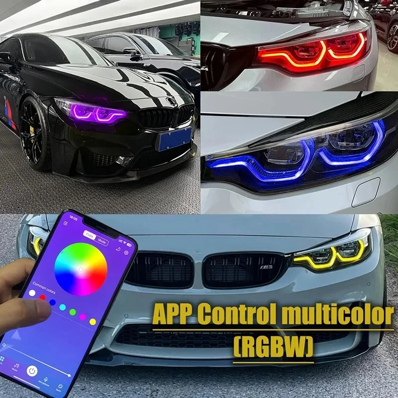 FOR BMW F80 F32 F82 F33 F83 F36 M3 M4 OEM 63117493229 63117493230 RGB Multiple Colors RGB DRL Daytime Running Module Angel Eyes