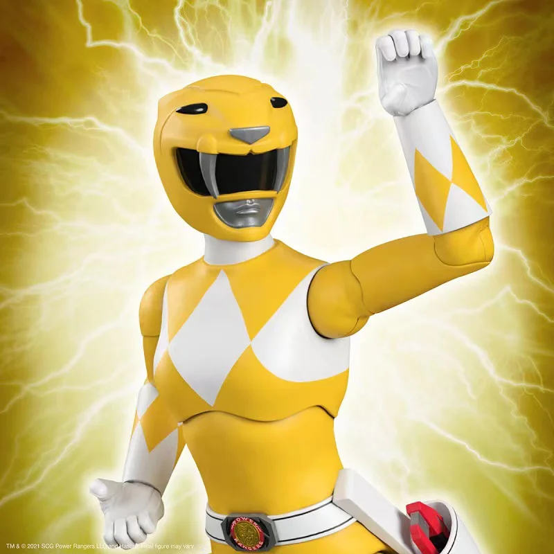 100% Original Super7 Power Rangers Ultimates Mighty Morphin Putty Patroller Goldar amarillo/verde Ranger Putty Dinozord en Stock