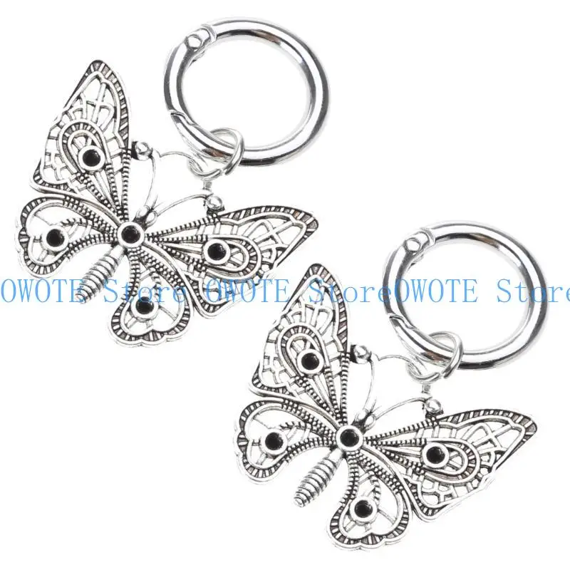 

652F Stylish Shoe Buckles Accrssories Gothic Shoe Pendants Charm Individualized Hangings Decoration for Women Men