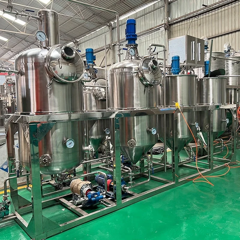 

Customized Fully automatic refining equipment for oil plants,edible oil refining production line