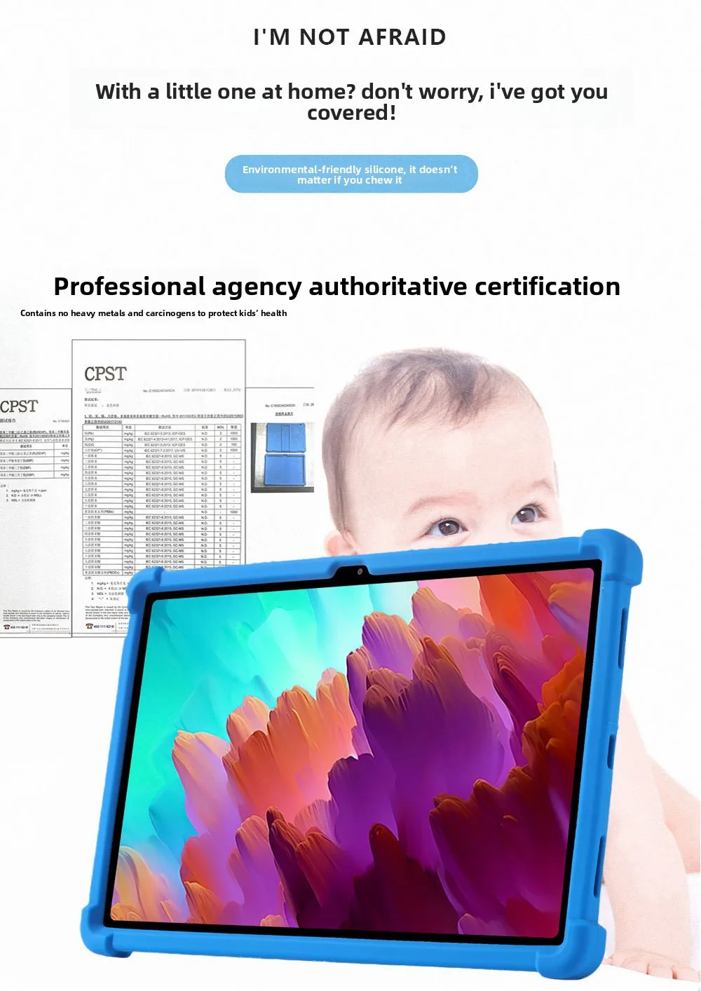 FÜR Lenovo Xiaoxin Pad Pro 12.7 P12 Hülle Silikon Stoßfeste Standabdeckung TB370FU TB240FC Drop – Detail 4