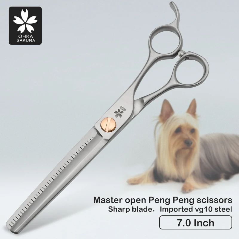 Master Comprehensive Open Peng Peng VG10 Imported Thin Scissors for Pet Beautician Professional Pet Grooming Trimming And Shapin