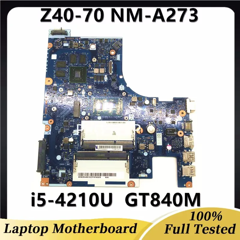 ACLUA/ACLUB NM-A273 For Lenovo G50-70M G50-70 Z50-70 Laptop Motherboard W/ SR1EF i5-4210U N15S-GT-S-A2 GT840M DDR3 100%Tested OK