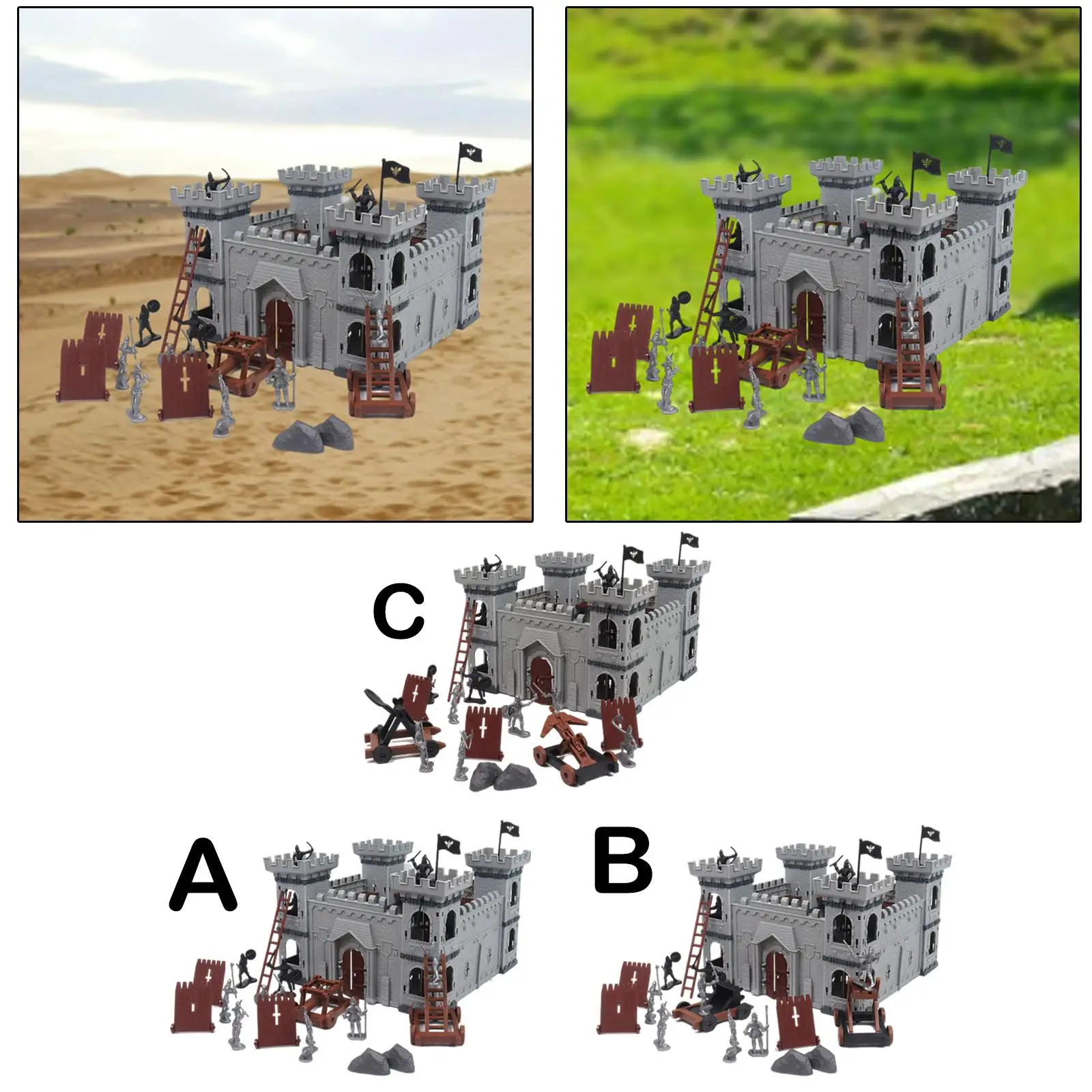 

Набор боевых моделей замка-игрушка-транспортное средство, имитирующая охватную войну для дома, развивает воображение, логическое мышление