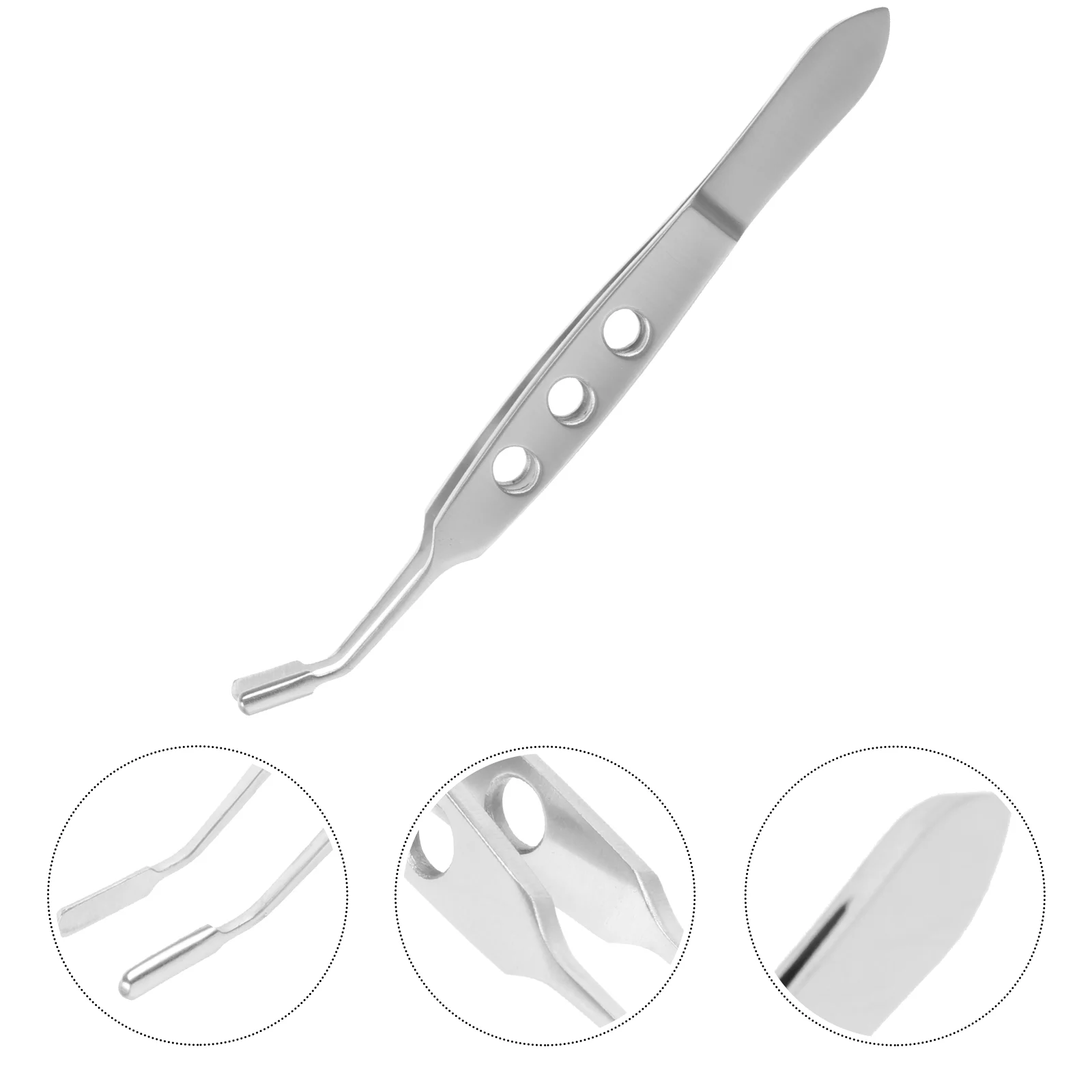 

Meibomian Gland Massage Forceps Stainless Steel Expressor Eyelid Beauty Tweezers Forceps/tweezers/Forceps Rectangular Head Tool