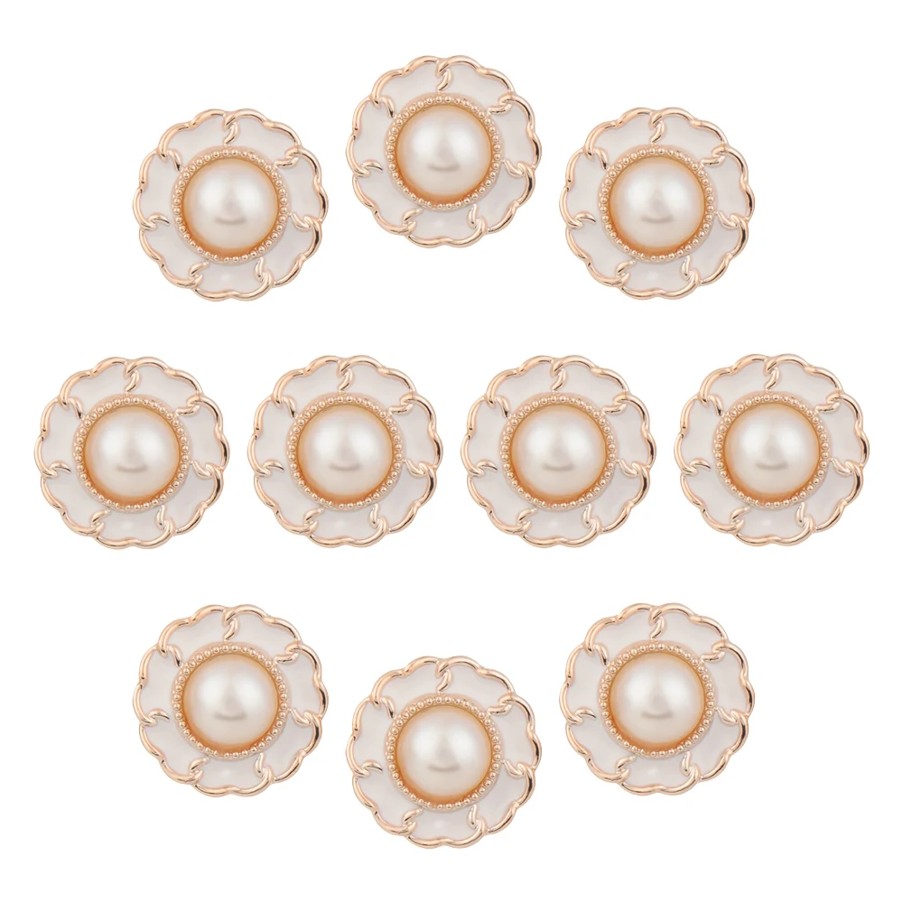 10Pcs High Quality Ornaments Sewing Button Pearl Buttons Needlework Sewing Accessories Shirt Buttons
