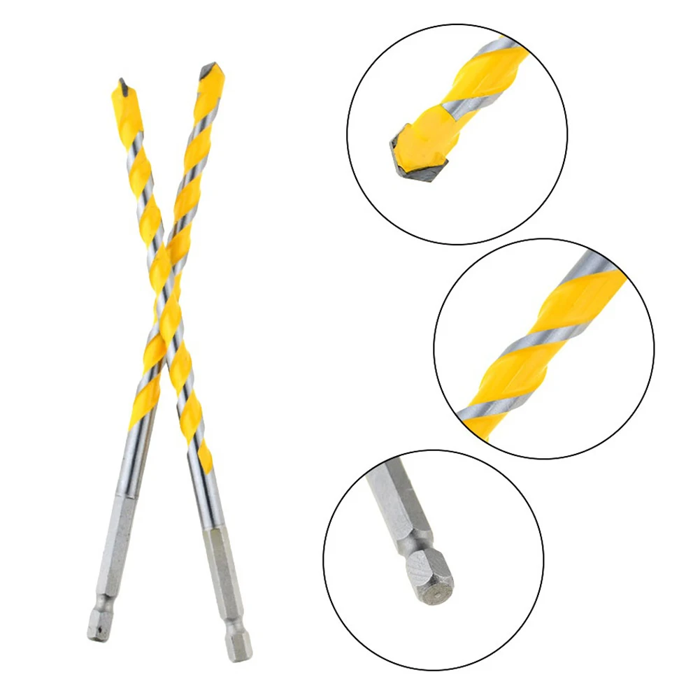 석조 콘크리트 벽돌 석재용 텅스텐 카바이드 드릴 비트, 160mm 육각 생크 전동 공구, 워크샵 장비, 5mm, 6mm, 8mm, 10mm, 12mm, 1pc