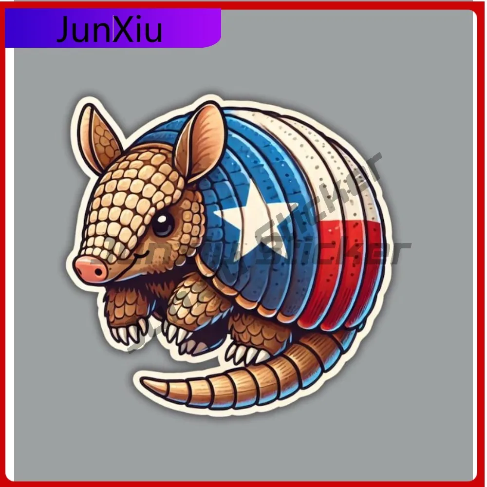 

Texas Armadillo Fridge Or Laptop Sticker Car Front Bumper Decals Anime Stickers Aquarium Accessories For Suv Camper Windshield