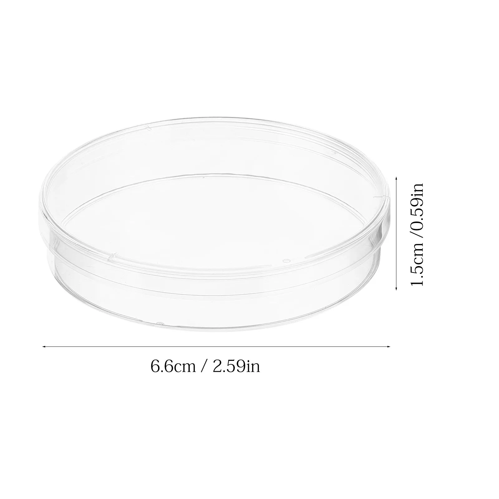 30Pcs Professional Plastic Petri Dishes with Lids Transparent Culture Plates for Biology Labs Science Classrooms Experiment
