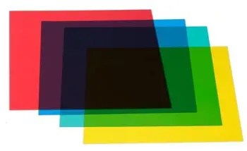 10ชิ้นขนาด A4คละสีแผ่นอะซิเตทใสสีน้ำเงินแดงเหลืองแผ่นพีวีซีมีผลผูกพัน200ไมครอน