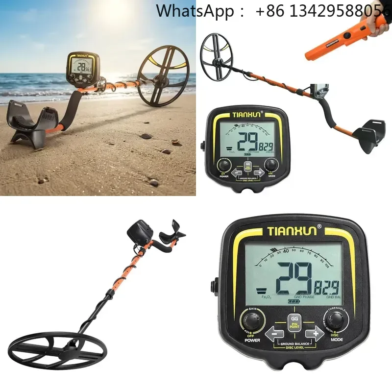 Long Range 3 Meters Depth Gold Detector TX 850 Pro Metal Detector Gold Treasure Metal Detector with 15 Inch Big Search Coil