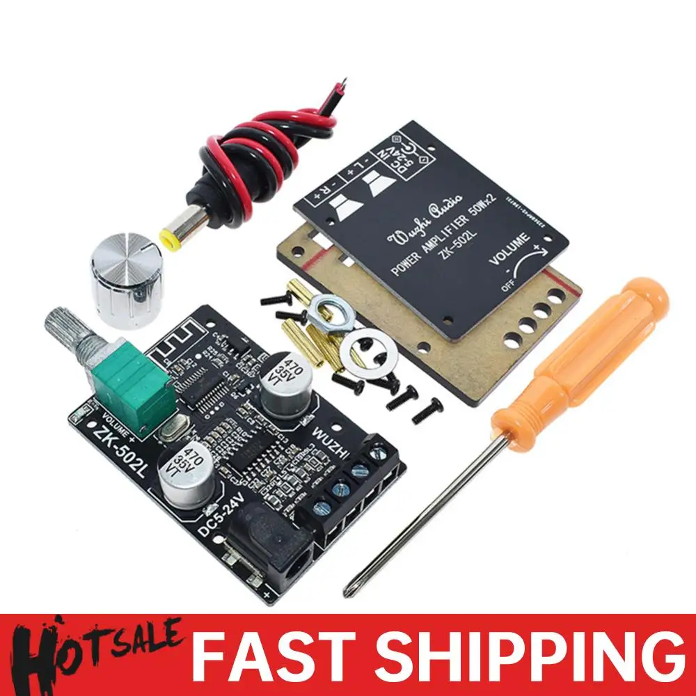 

Digital Amplifier Stereo Board 2x50W Mini Dual Channel Digital Power Amplifier Board Wireless Audio Stereo Amp Module