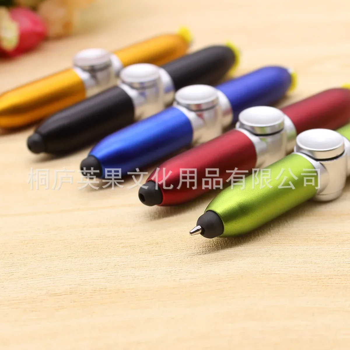 36pcs Multi Kinetic Energy Creative Fingertip Top Ballpoint Pen Decompression Puzzle Rotary LED Lamp Pen