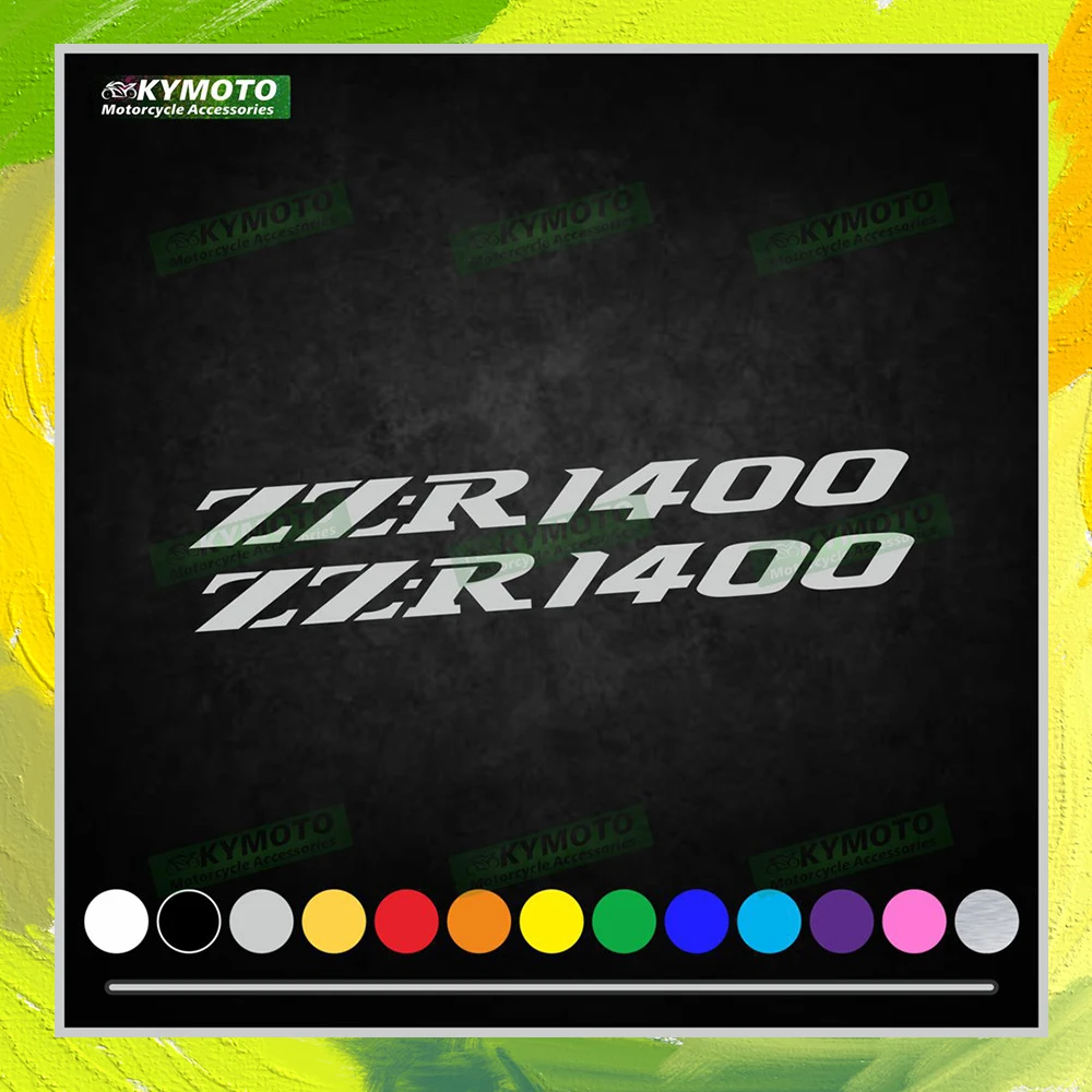

For ZZ-R1400 ZZR1400 motorcycle accessories decals fairing decoration helmet fuel tank engine logo reflective waterproof sticker