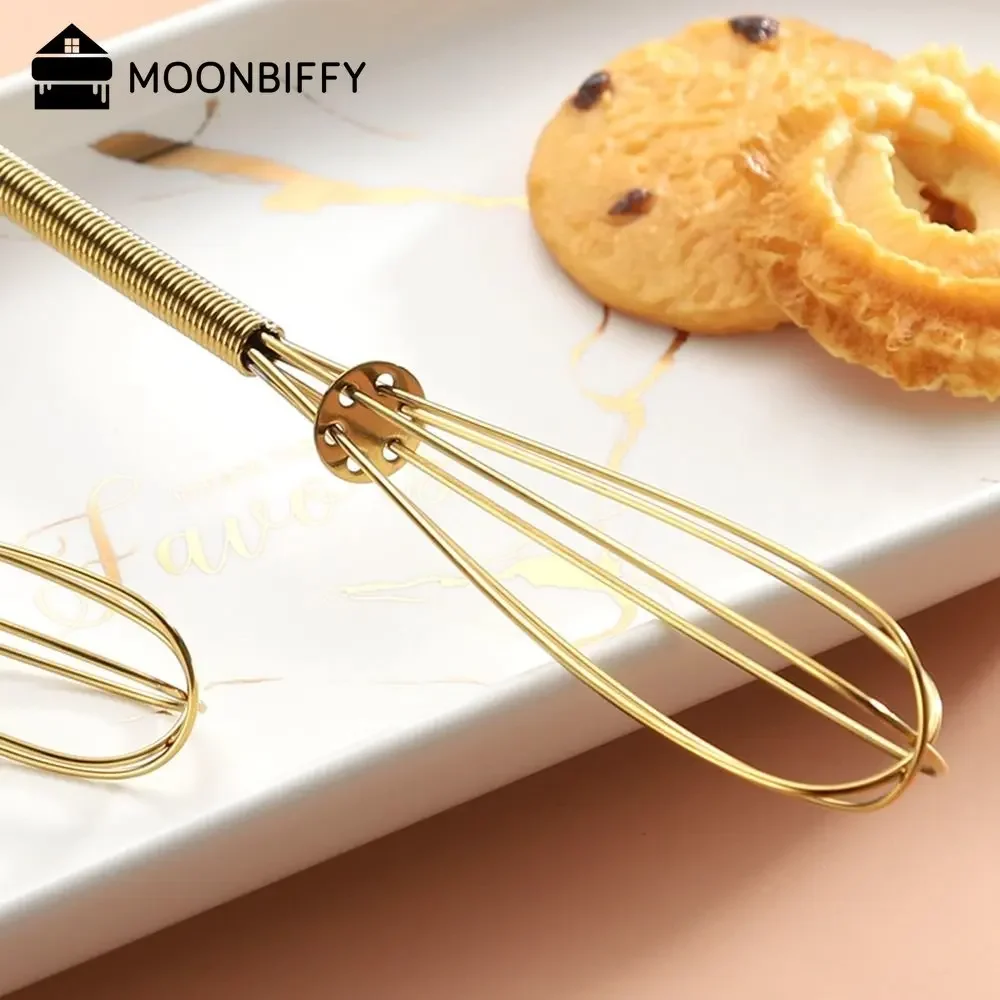 

1 Pc Multifunctional Mini Egg Whisk Stainless Steel Egg Beater Household Kitchen Tools Rotary Manual Baking Supplies Item Comida