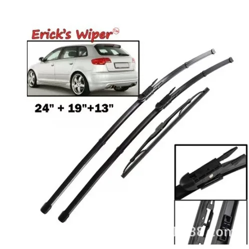 

Suitable for Audi A3 front and rear wipers 06-2012 front and rear wipers 24 inches + 19 inches + 13 inches wipers