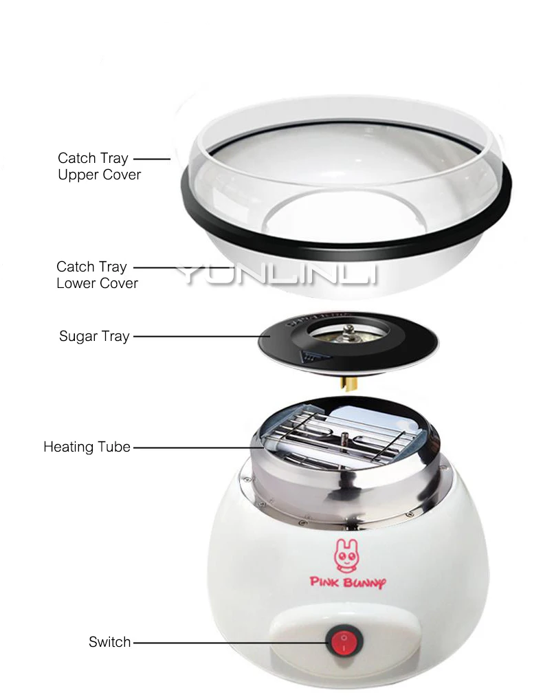 전기 솜사탕 기계, 가정용 미니 캔디 치실 기계, 완전 자동 솜사탕 메이커