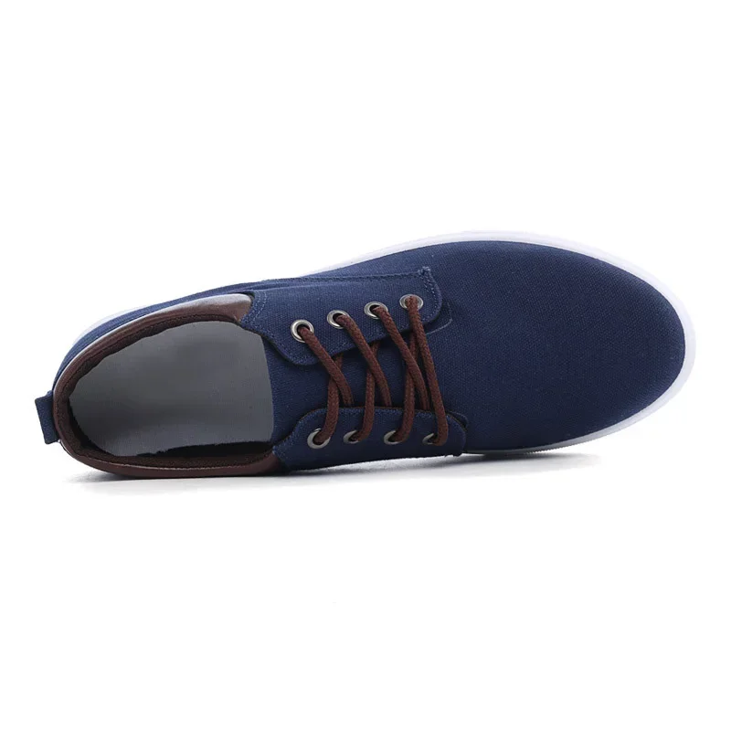 2024 Spring Autumn Cloth Shoes Mens Casual Shoes Breathable Flat Brand Male Footwear Blue Grey Plus Size 45 D098