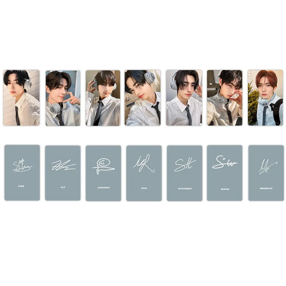 7Pcs/Set Idol Boy Group Lomo Cards New Album Photocards HUENINGKAI TAEHYUN BEOMGYU SOOBIN YEONJUN Boy Group Fans Gift Collection