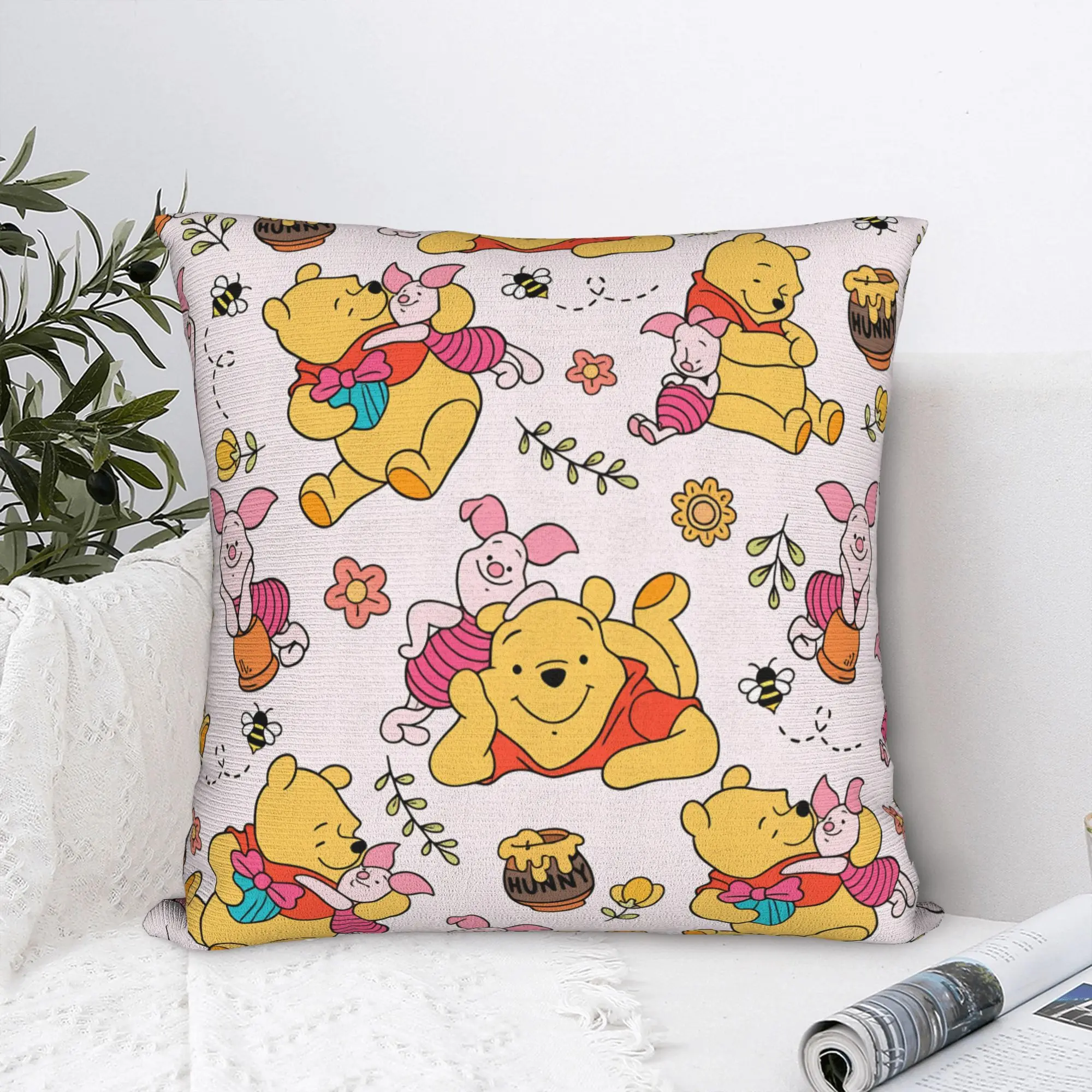 Pillow Case W-Winnies the P-Pooh Print  Pillow Cover For Sofa Home Decor Novelty Pillowcases