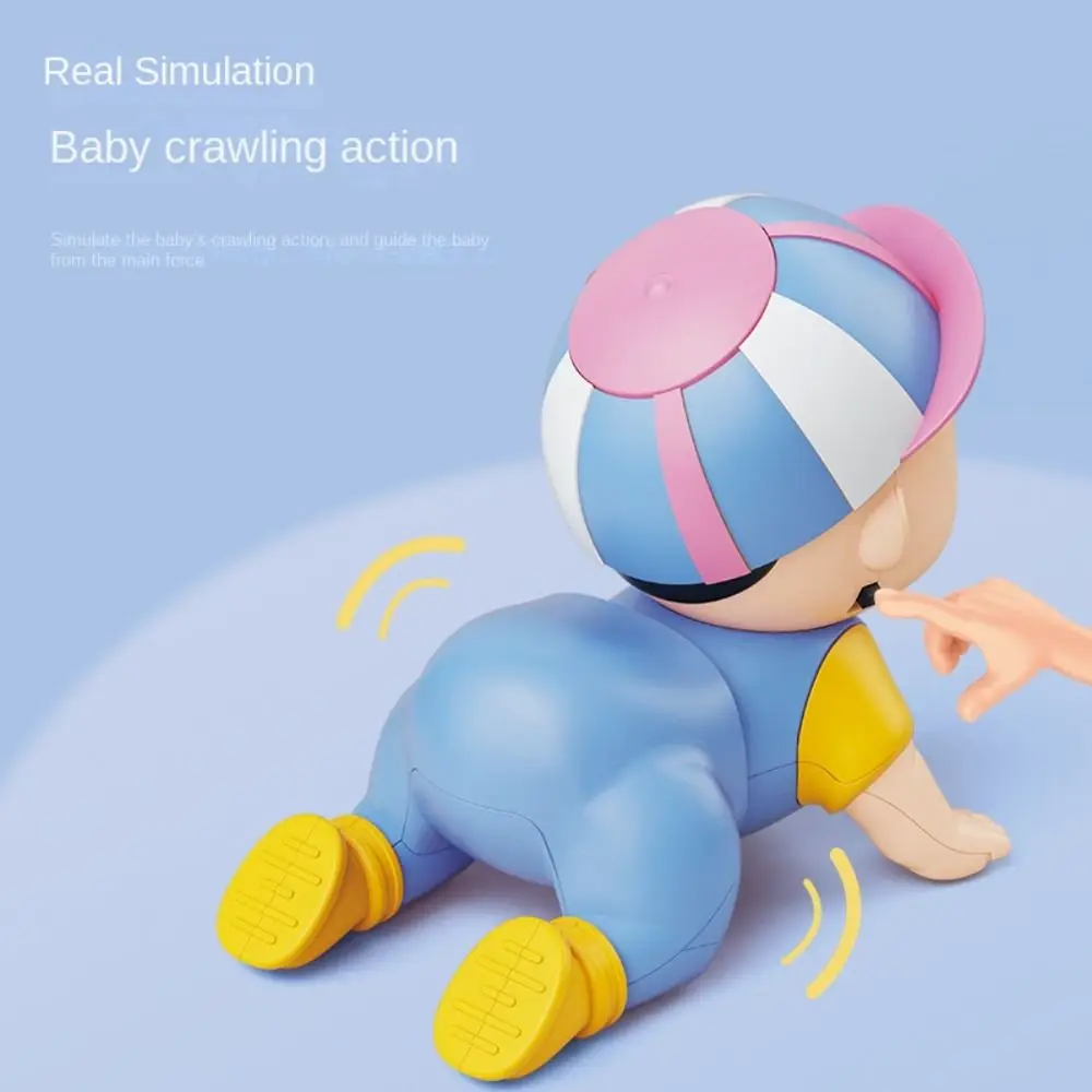 Learning Standing Climbing Electric Crawling Writhe Buttocks Walk Crawling Baby With Music Cute Baby Crawling 0-3-year-old