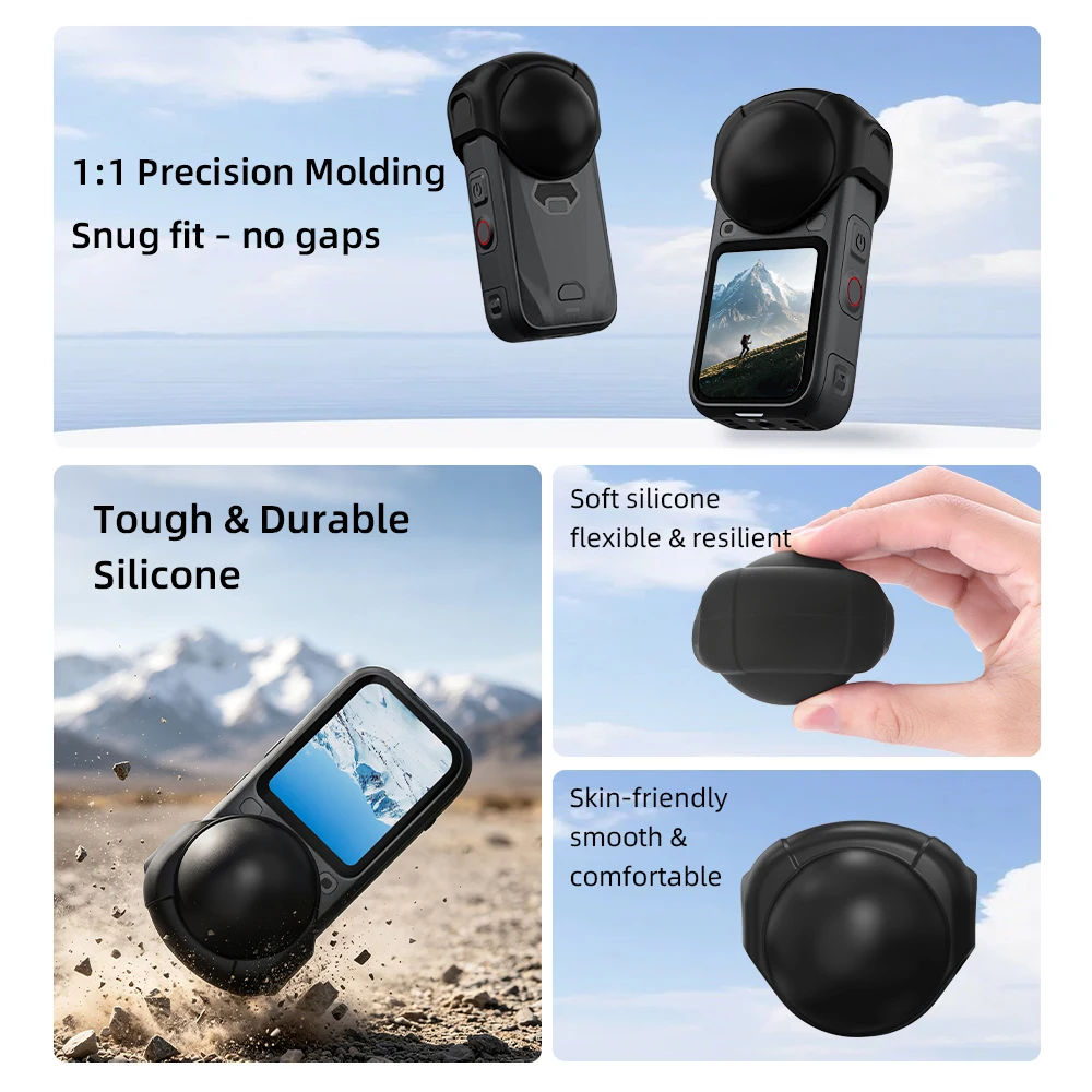 For Inta360 X6 Lens Protective Cover,Scratch-proof &Wear-resistant,Smooth feel,Reliable protection