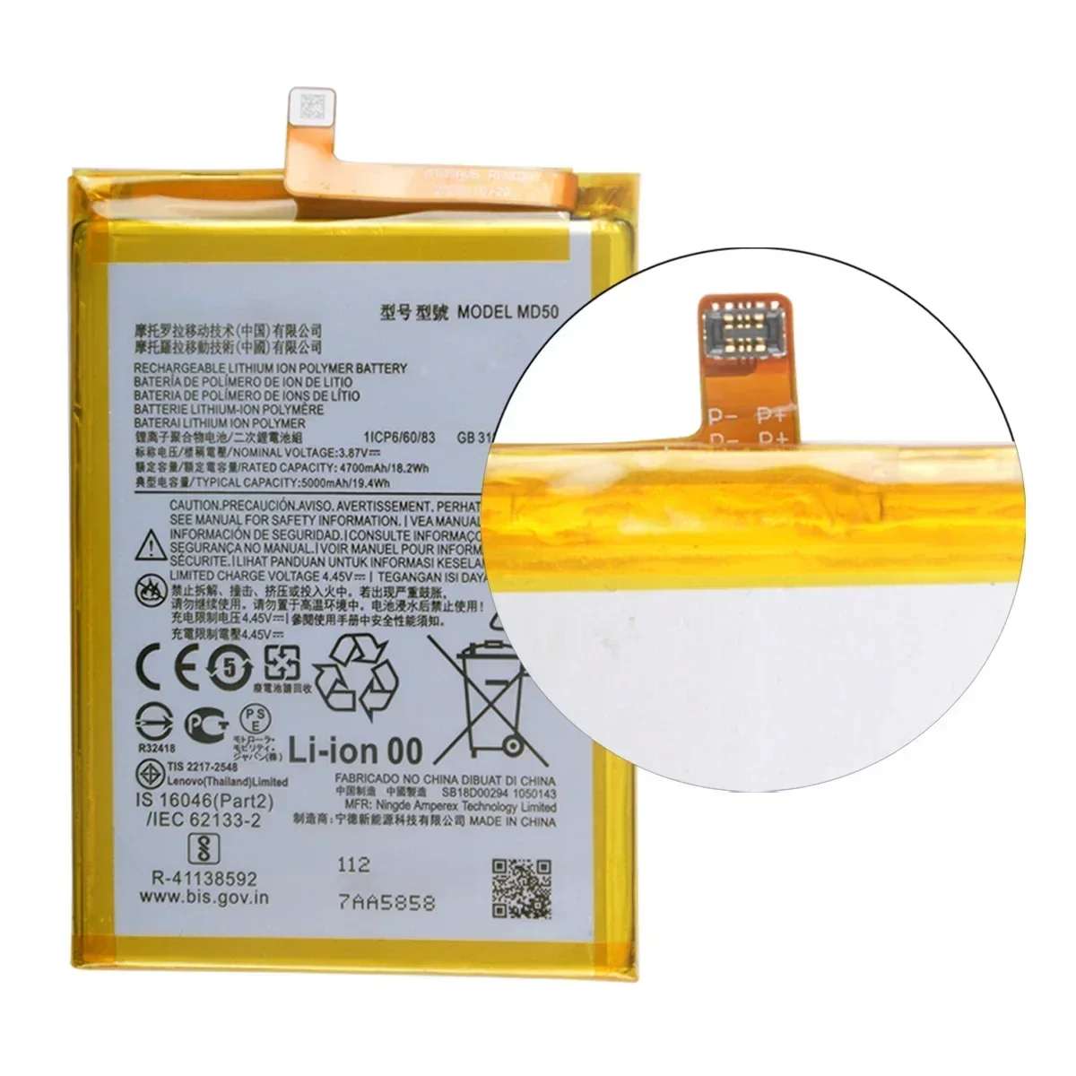 100% Original  MD50 5000mAh Battery For  Motorola MOTO G Stylus 5G 2021/XT2131/G Stylus 2022  Phone Batteries