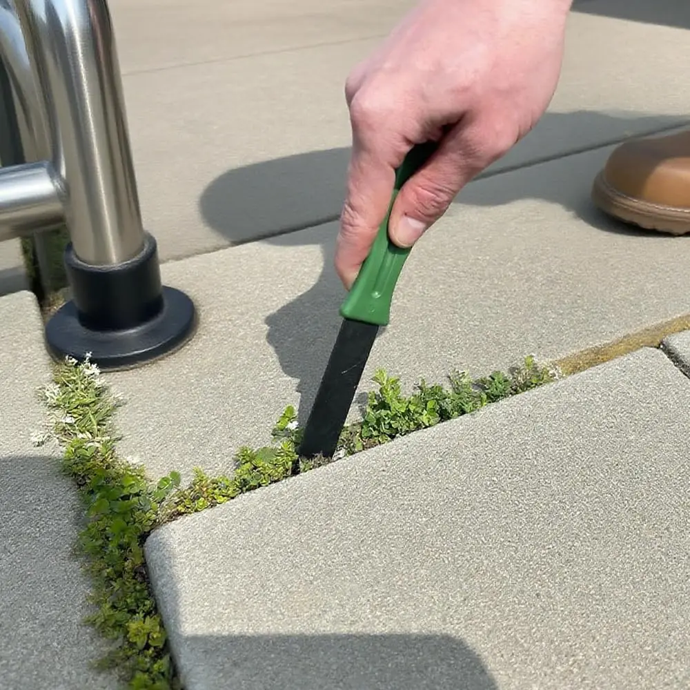 2 x patio weed moss grass remover puller tool manual garden weeder patio paving brick drive cleaning tool pack 1/2 set