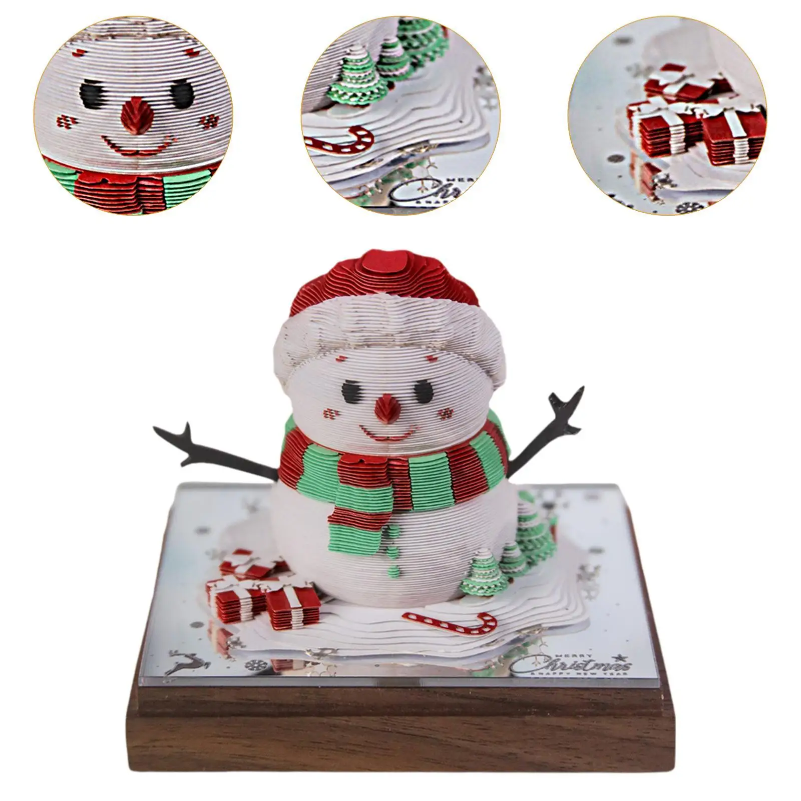 2025 Desk Calendar 3D Memo Pad Calendar Time Piece Desk Calendar 3D Calendar