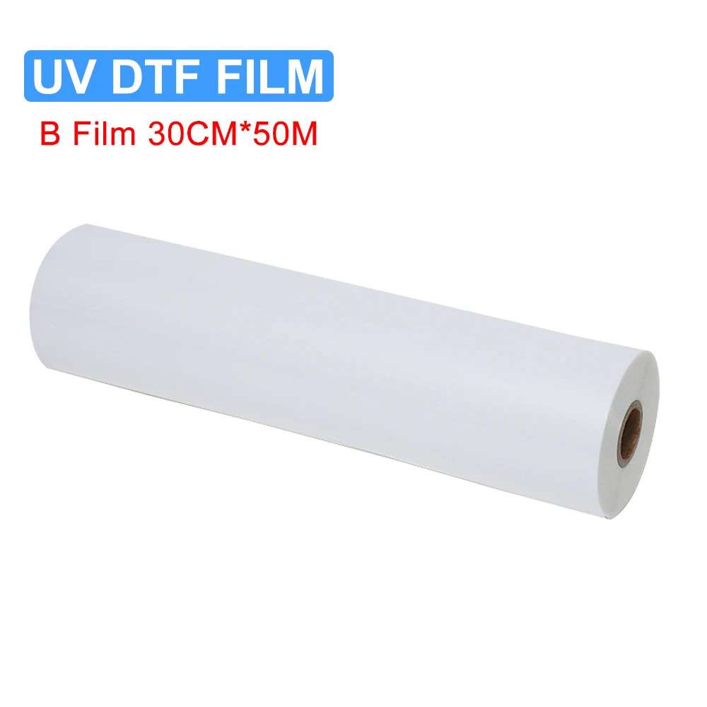 30CM*50M Magic UV DTF Film B For UV Printer Irregular Shape Transfer Sticker to Glass Bottle Metal Phone Case for UV DTF Printer