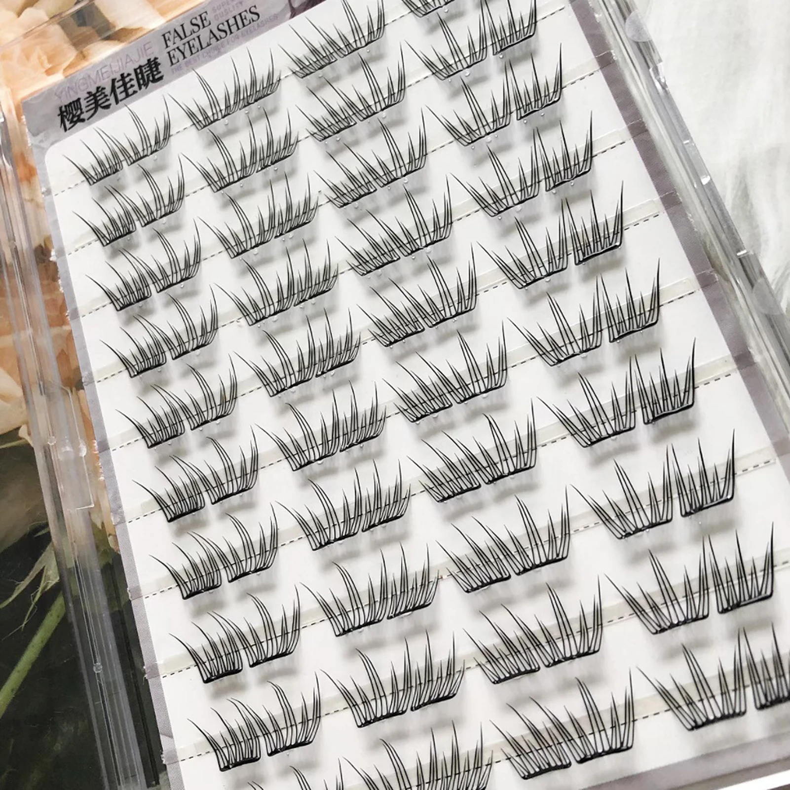 Glue-free False Eyelashes Natural No Glue Needed Eyelashes Extension Segmented Curl Eyelash Clusters Individual Manga Lashes