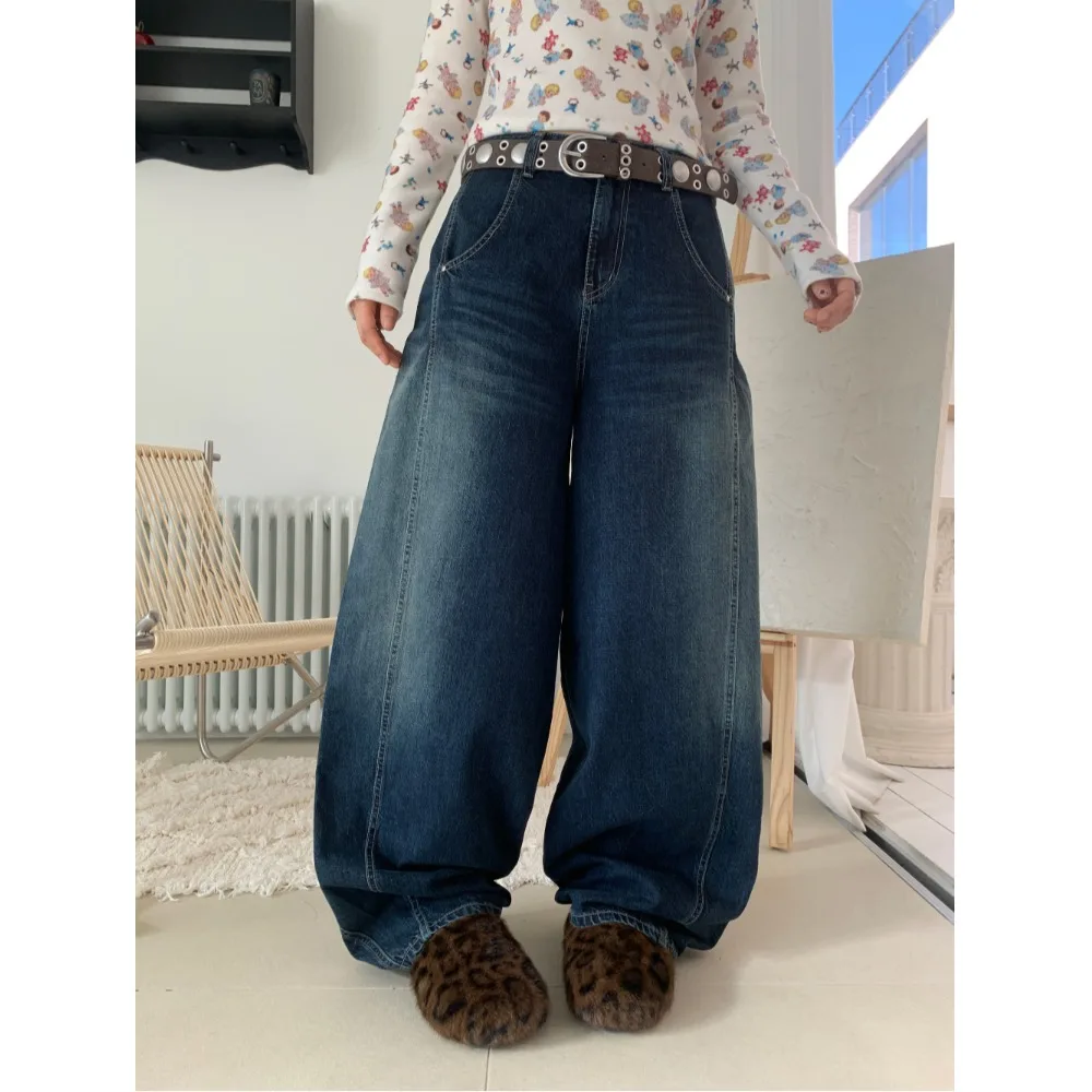 

Ретро-джинсы с декором в виде крыльев ангела, модные женские повседневные джинсы в корейском стиле для весны и осени