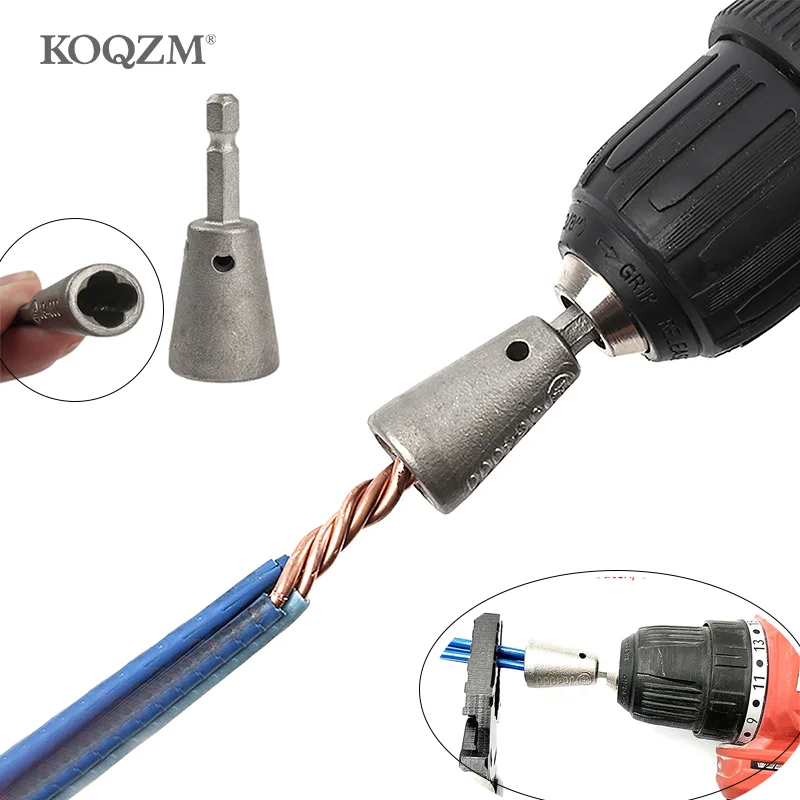 Wire Twisting Tools Handle Electrician Quickly Twister Twister Wire For Power Drill Drivers Twister Twisted Twist Cable Device