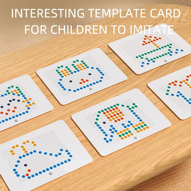 토끼 자기 드로잉 보드 어린이 자기 펜 제어 운동 낙서 보드 퍼즐 장난감 조기 교육 몬테소리 장난감