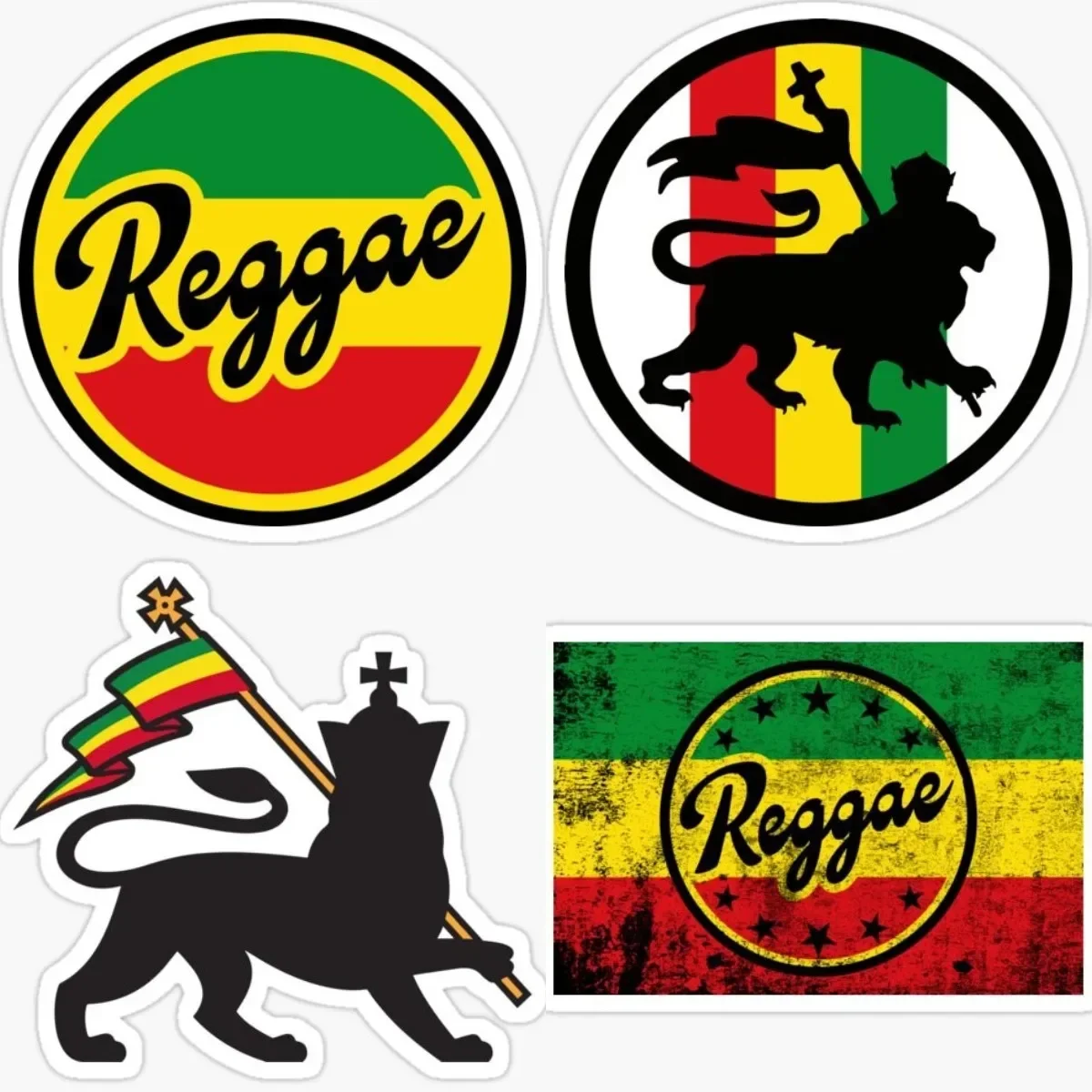 

Rasta, Reggae and One Love Sticker Bumper Decal High Quality Waterproof Tuning Vehicles Laptop Motorcycle Scratch-Proof Styling